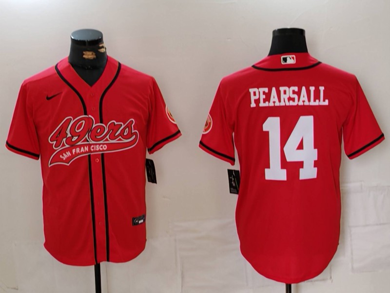 Men's San Francisco 49ers Ricky Pearsall #14 Red Jersey